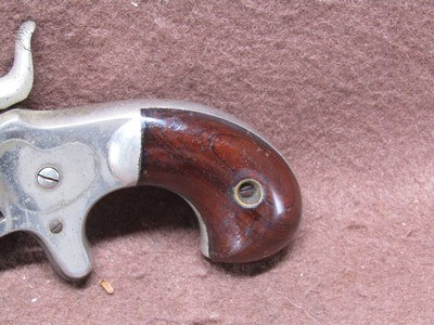 Antique Ethan Allen & Co 22 Cal 7 Shot SA Spur Trigger - Image 6 of 11