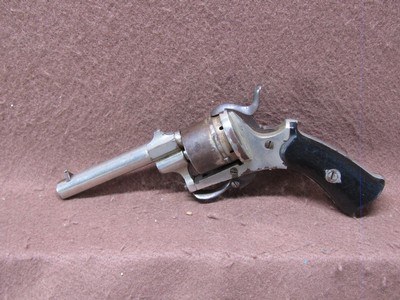 Antique Belgian .30Cal Pinfire Revolver 3.5