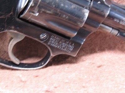 Smith & Wesson 36 No Dash 38 SPL 5 Shot DA/SA 1.875