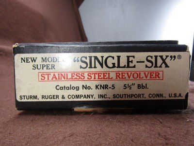 Ruger NM Single Six Convert 22 LR/Mag 6 Shot SA 5.5
