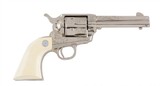 Engraved Nickel Colt 2nd Gen SAA 1970 4.75
