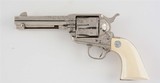 Engraved Nickel Colt 2nd Gen SAA 1970 4.75