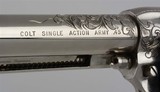 Engraved Nickel Colt 2nd Gen SAA 1970 4.75