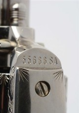 Engraved Nickel Colt 2nd Gen SAA 1970 4.75