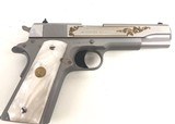 COLT MODEL 80 1911 .38SUPER PEARL GRIPS USED - 2 of 18