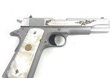 COLT MODEL 80 1911 .38SUPER PEARL GRIPS USED - 2 of 25