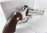 Colt Python Nickel 6” wood grips .357 mag - 6 of 7