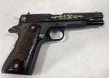 Gustave Young Colt .45 ACP Series 70 Gov't Engraved 1911 BEAUTIFUL - 2 of 25