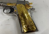 Colt 1911 Government .38 Super Chromed Stainless w/ Gold accents - 3 of 7