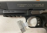 Colt 1911 Government Model Rail Gun .22 LR Threaded Barrel - 7 of 10