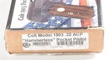 Colt Model 1903 Pocket Hammerless US Property Parkerized Box 32 3 3/4