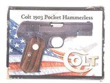 Colt Model 1903 Pocket Hammerless US Property Parkerized Box 32 3 3/4