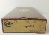 Colt 45 SAA Full Blue Unfluted '83 7.5
