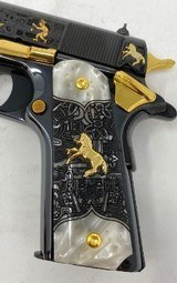 Colt TALO Aztec Jaguar Azul Select O2991Z 1 of 20 #7 38Super POLISHED BLUE - 10 of 17