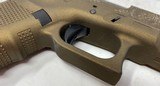 Glock 22 Gen 4 .40 S&W Burnt Bronze Cerakote Finish w/ night sights one mag - 17 of 24