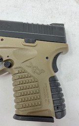 Springfield Armory XDS 9mm 3.3in 8rd Flat Dark Earth XDS9339DEE - unfired! - 7 of 15