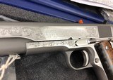 Colt 1911 Custom Hand Engraved Baron 45 acp 70 - 2 of 8