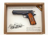 Colt WWI Chatteau Thierry 1911 Engraved Display Box - 1 of 6