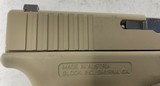 Glock 22 G22 Gen 4 .40 S&W w/ Flat Dark Earth cerakote finish - great cond. - 8 of 14