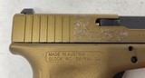 Glock 22 G22 .40 S&W w/ Burnt Bronze custom finish Engraved - 11 of 19