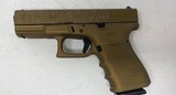 Glock 19 G19 Gen 3 w/ custom Burnt Bronze finish Engraved - 2 of 12