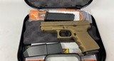 Glock 19 G19 Gen 3 w/ custom Burnt Bronze finish Engraved - 1 of 12