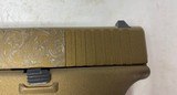 Glock 19 G19 Gen 3 w/ custom Burnt Bronze finish Engraved - 5 of 12