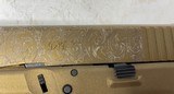 Glock 19 G19 Gen 3 w/ custom Burnt Bronze finish Engraved - 4 of 12