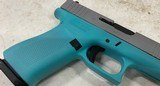 Glock 43X 9mm Luger 3.4in 10rd Diamond Blue/Silver - excellent condition! - 9 of 12