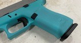 Glock 43X 9mm Luger 3.4in 10rd Diamond Blue/Silver - excellent condition! - 6 of 12