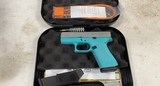 Glock 43X 9mm Luger 3.4in 10rd Diamond Blue/Silver - excellent condition! - 2 of 12