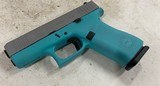 Glock 43X 9mm Luger 3.4in 10rd Diamond Blue/Silver - excellent condition! - 3 of 12