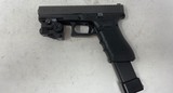 Used Glock 22 G22 Gen 4 .40 S&W w/ night sights, green laser, 22rd mag - 1 of 13