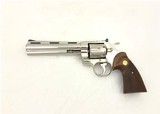 Colt Python 357 6” Nickel 1977 .357 Mag - 1 of 10