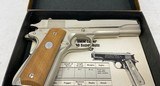 Colt MKIV Series 70 1911 Government Model 1971 45 ACP Nickel - 1 of 4