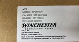 Winchester Model 70 Sporter 300 Win Mag 26