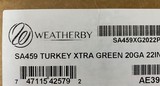 Weatherby SA459 Turkey Xtra Green 20ga 22in 5+1 SA459XG2022P - 3 of 3