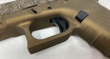 Glock 22 Gen 4 .40 S&W Burnt Bronze Cerakote Finish w/ night sights one mag - 9 of 24
