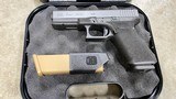 Glock 17 Gen 4 9mm Luger custom grip night sights - used excellent! - 1 of 5