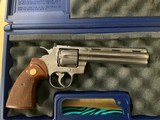 Colt Python 357 mag Nickel 6” 1982 Python - 2 of 4