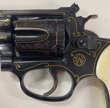 Smith and Wesson Model 34-1 22lr J Frame Engraved Gold Inlay - 6 of 8
