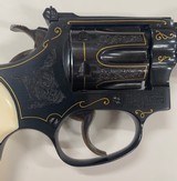 Smith and Wesson Model 34-1 22lr J Frame Engraved Gold Inlay - 5 of 8