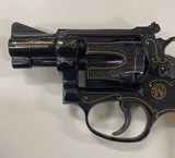Smith and Wesson Model 34-1 22lr J Frame Engraved Gold Inlay - 4 of 8