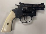 Smith and Wesson Model 34-1 22lr J Frame Engraved Gold Inlay - 1 of 8