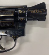 Smith and Wesson Model 34-1 22lr J Frame Engraved Gold Inlay - 7 of 8