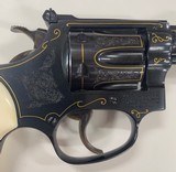 Smith and Wesson Model 34-1 22lr J Frame Engraved Gold Inlay - 3 of 8