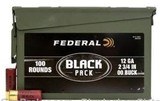 FEDERAL 12 Gauge 2 3/4 in 00-Buck 100 Round Black Pack BF12700AC1 - 1 of 1