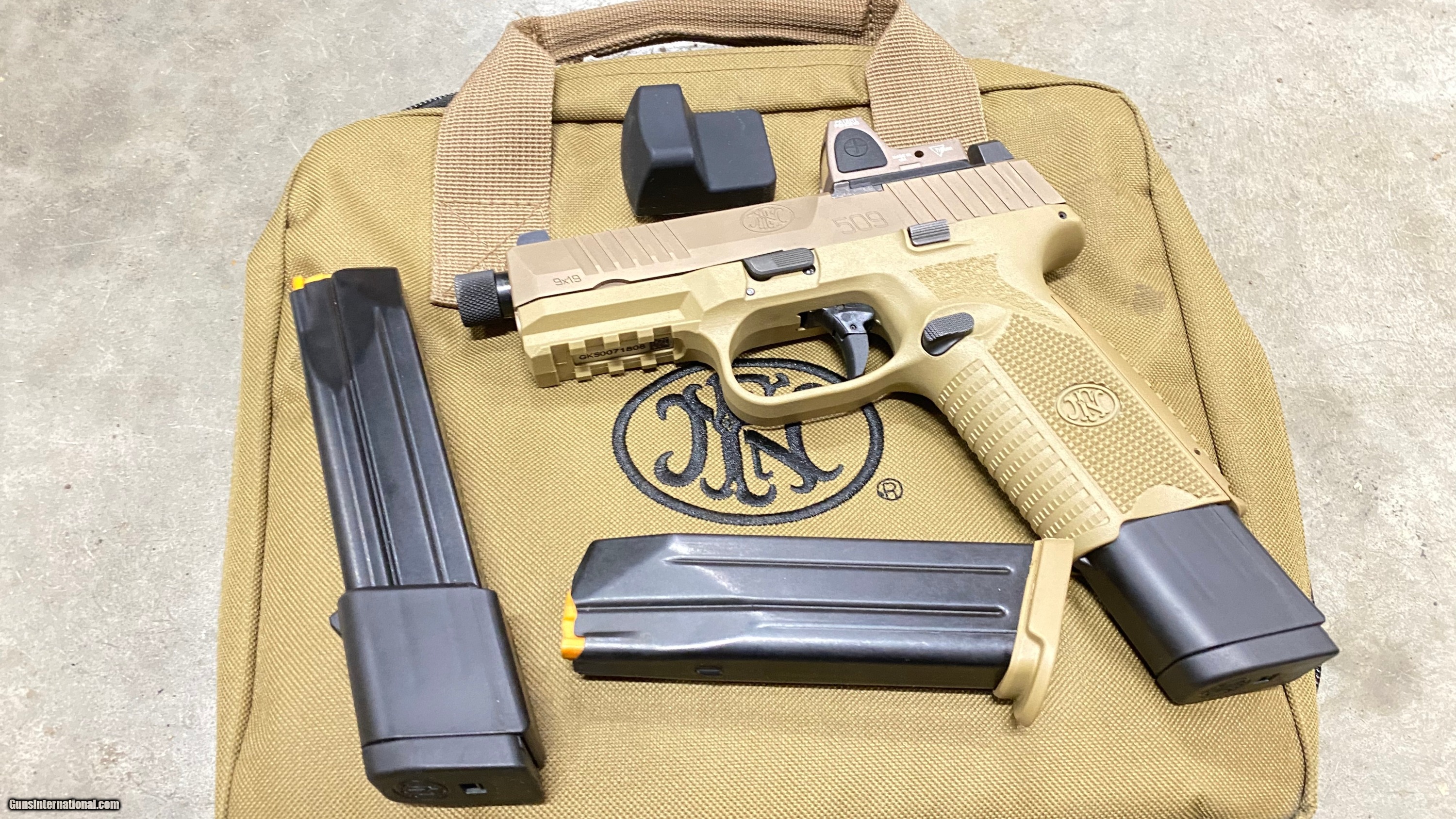 Fn 509 Tactical Fde Night Sights Trijicon Rmr And 3 Mags 1788