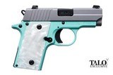 Sig Sauer P238 380 ACP Turquoise 2.7