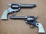 Consecutive Pair (2) 1 of 1000 Engraved Ruger Vaquero 45 Colt 5.5